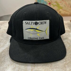 Salty Crew Men's Ahi Adjustable Snap Back Hat in Black